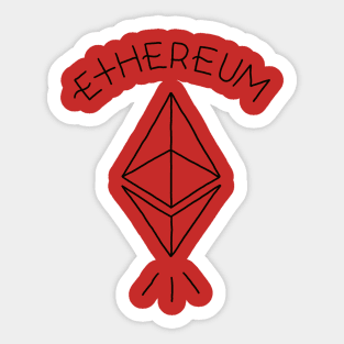 Ethereum logo tee Sticker